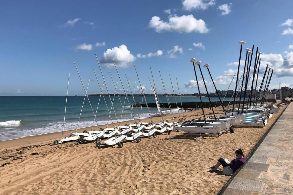 Ideal - Plage, Jardin & Jacuzzi, Proche Plage Et Thalasso - 1 A 6 Personnes Saint-Malo Exterior foto